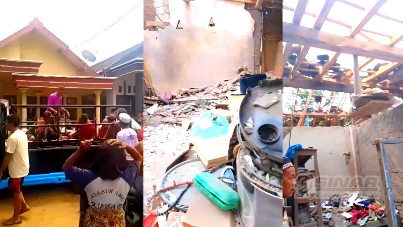 Jelang Lebaran H-3 Idul Fitrih 1445 H, dua korban ledakan kakek dan cucu warga dusun Suco, Rt.08/02, desa Suco Lor, kecamatan Maesan kabupaten